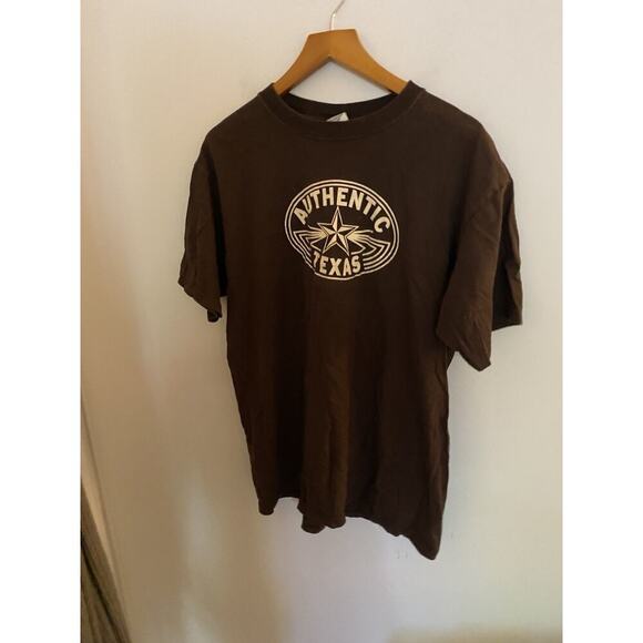 Authentic Texas Brown T-shirt Large Men’s - Picture 1 of 4